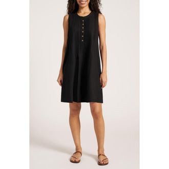 Matty M Helena Pleat Shift Dress in Black at Nordstrom, Size X-Small