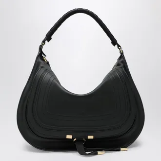 Chlo&eacute; Black leather Marcie shoulder bag