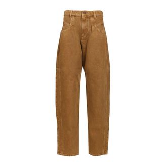 Isabel Marant Lisha Trousers - female - Isabel Marant - Loose Fit Jeans - Brown - XS - Jeans