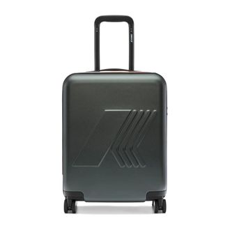 K-Way Koffers, unisex, Groen, ONE Size, Polyester, Eudoxie Logo Trolley