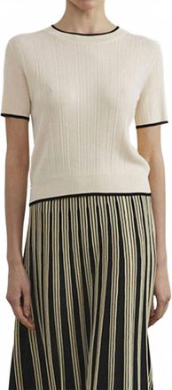 Sita Murt/ Back Neckline Sweater In Natural/navy