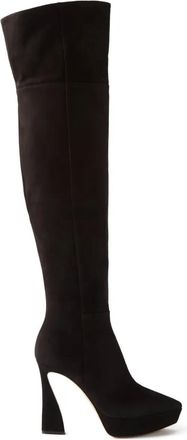 Gianvito Rossi Vertigo suede boots - women - Suede/Fabric/Leather - 38.5 - Black