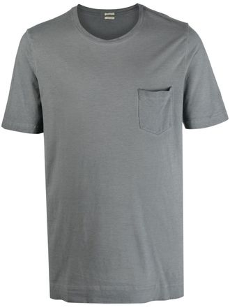 Massimo Alba T-shirt met borstzak - Grijs