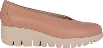 Wonders Fly Wedge Loafer - Dames - Sleehakken - Roze - 37 EU - Leer - Schoenen