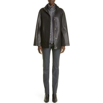 Lafayette 148 New York Mosby Quilted Down Vest in Cave at Nordstrom Rack, Size Large