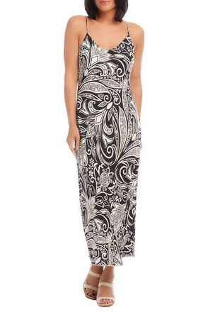 Karen Kane Printed Bias Cut Slipdress at Nordstrom, Size Medium
