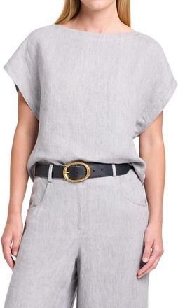 TWP Simple Cap Sleeve Top in Light Heather Grey at Nordstrom, Size Xx-Small