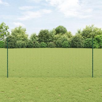 Berkfield Home Euro Fence with 5 U Posts Green 1.4x10 m Steel