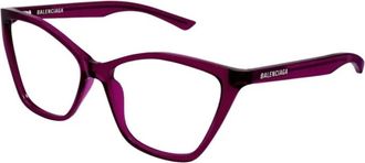 Balenciaga Butterfly Eyeglasses - Dames - Brillen - Paars - 57 MM - Accessoires