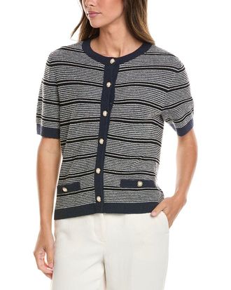 St. John Wool-Blend Cardigan