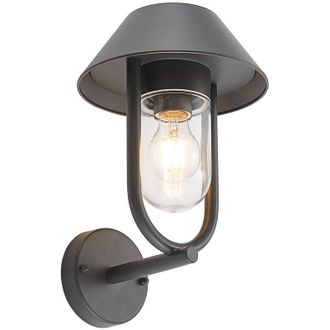 Lucande Lucande - L&aacute;mpara De Pared Exterior olinum En Negro Aluminio