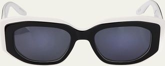 Barton Perreira Crescendo 50.5mm Geometric Acetate Sunglasses