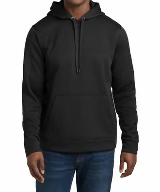 Sport-Tek Repel Fleece Hooded Pullover In Black