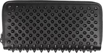 Christian Louboutin Black Leather Long Wallet (Bi-Fold) (Pre-Owned)