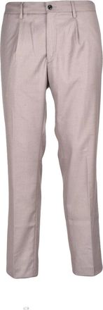 Michael Coal Tailored Turquoise Trousers with Mid-Rise Waist and Sleek Design