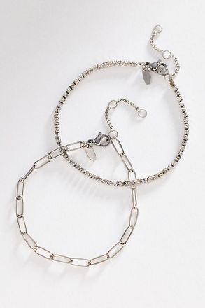 Anthropologie Water-Resistant Tennis Bracelets, Set of 2