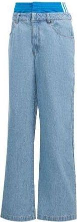 adidas (WMNS) adidas Originals X Kseniaschnaider Boxer Short Jeans Blue IN0273