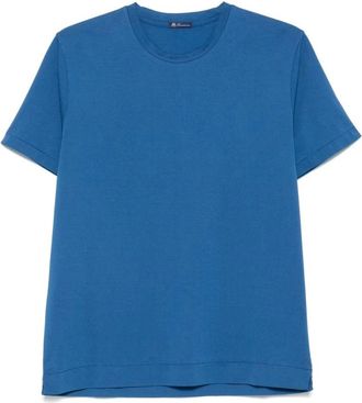 Finamore Blauwe T-shirts en Polos - Heren - T-shirts - Blauw - S - Tops