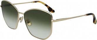 Victoria Beckham Womens VB225S 59 700 Sunglasses - Gold Metal - One Size