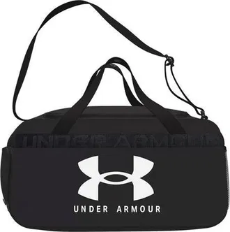 Under Armour Loudon Medium Duffle Bag Black White 1360464-001
