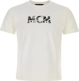 MCM T-shirt con logo - Toni neutri