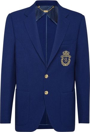 Billionaire Boys Club Cotton Blazer Crest - Heren - Blazers - Blauw - XS - Leer - Jassen