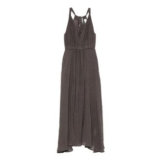 120% Lino Dresses - female - 120% Lino - Maxi Dresses - Brown - XL - Dresses