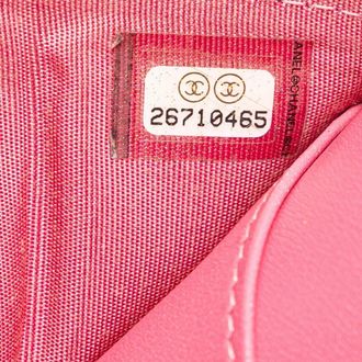 Chanel Portemonnaies - Lambskin Boy Flap Compact Wallet - Gr. unisize - in Rosa - für Damen