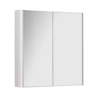 Clifton White Gloss 60cm 2 Door Bathroom Mirror Cabinet