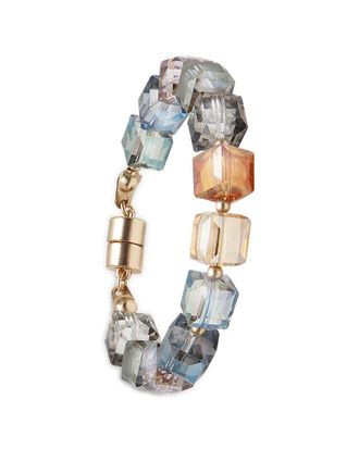 Saachi Saachi Faceted Bead & Stone Bracelet