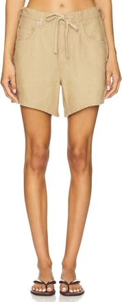 Citizens Of Humanity Brynn Linen Drawstring Short In Gobi