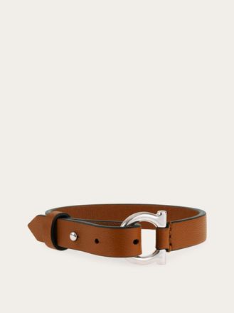 Ferragamo Men Gancini bracelet Brown