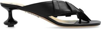 Loewe Black Lamb Leather Womens Sandals