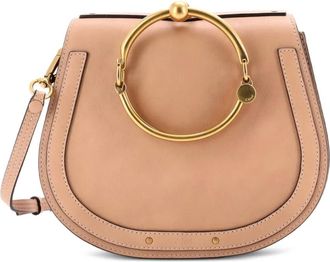 Chlo&eacute; Nile Leather Medium crossbody bag - Neutrals