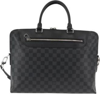 Louis Vuitton Pre-owned Handbags, male, Black, Size: ONE SIZE Pre-owned Porte-Documents Jour NM Bag