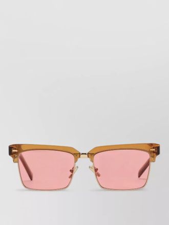 Miu Miu square sunglasses tinted lenses transparent frame
