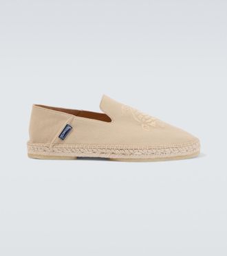 Vilebrequin Embroidered canvas espadrilles