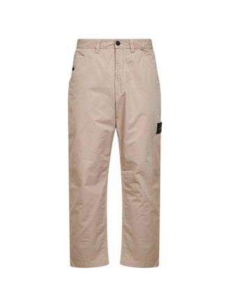 Stone Island Mercerised Organic Cotton Ripstop Pants