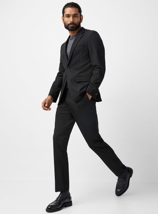 Le 31 Mens Monochrome recycled polyester suit Stockholm fit - Slim