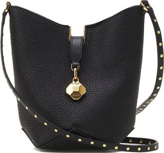 Lanvin Tassen, Dames, Zwart, ONE Size, Leer, Catch Nano leren bucket bag