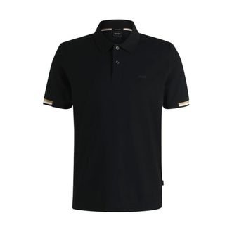 HUGO BOSS Hugo, Polo Shirts, male, Black, Size: 2XL Parlay 147 Polo