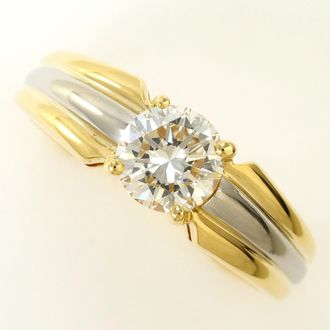 C&A Platinum Yellow Gold Yellow Gold (18K) Platinum 900 Band Ring (Pre-Owned)