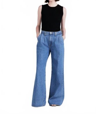 Derek Lam High Rise Pleated Trouser In Carlisle
