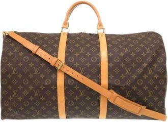 Louis Vuitton Pre-owned Weekend Bags, unisex, Brown, Size: ONE SIZE Pre-owned Keepall Bandouliere 60