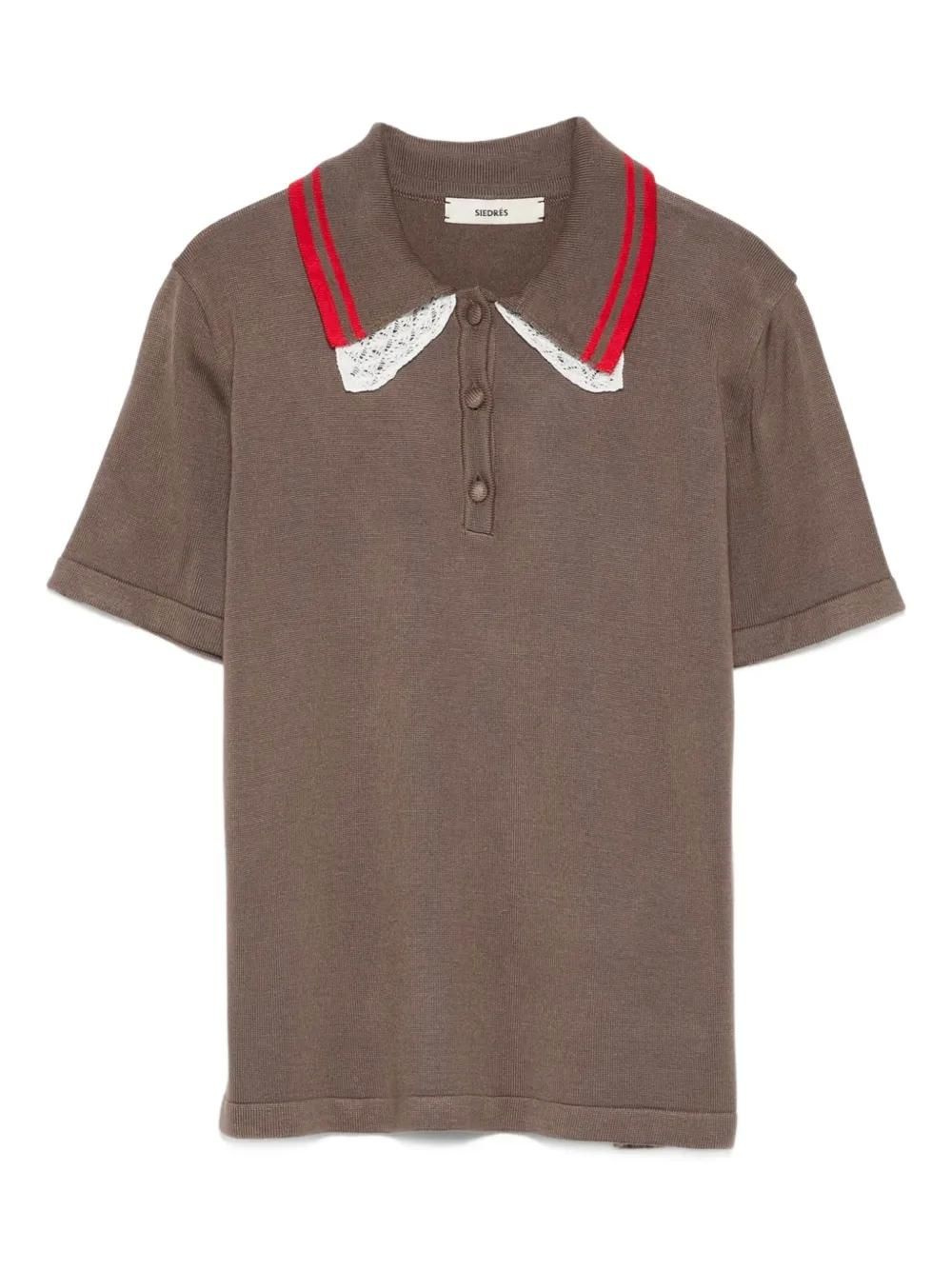 Prada Womens Sand Silk Polo Shirt in Beige O Tan | Size 50