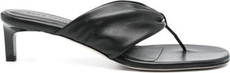 Dear Frances Mules in pelle 45mm - Nero