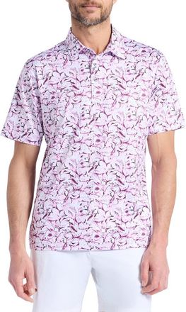 Robert Graham Shark Tank Knit Polo in Light Pink at Nordstrom Rack, Size Xx-Large