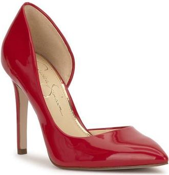 Jessica Simpson Prizma Half-dOrsay Pump in Red Muse at Nordstrom, Size 7.5