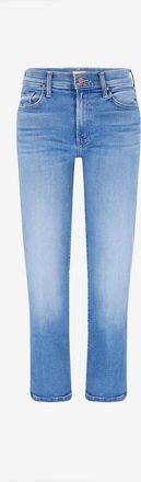 Mother Gerade Jeans mit halbhohem Bund Rambler Zip Ankle Piece By Piece