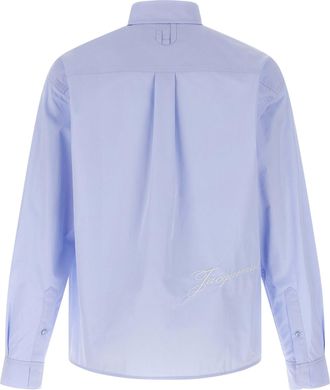 Jacquemus Mens Blue Cotton Blouse